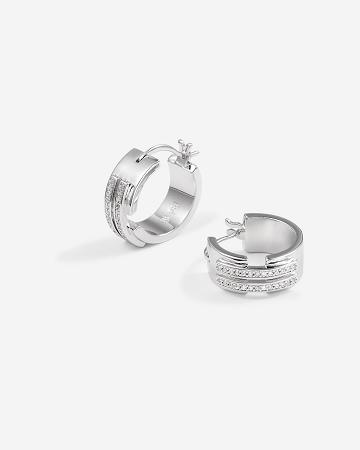 Bijoux JW PEI Hoop Earrings Women Argent | FR1078GL