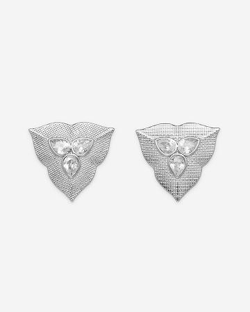 Bijoux JW PEI Leaf Earrings Women Argent | FR1073PQ