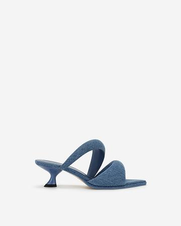 Chaussures JW PEI JW PEI Sara Mule Denim Women Bleu | FR1045IS