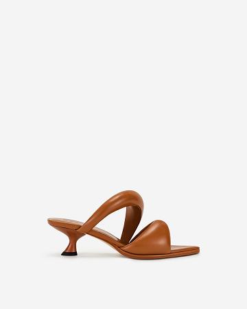 Chaussures JW PEI JW PEI Sara Mule Women Marron | FR1040EX