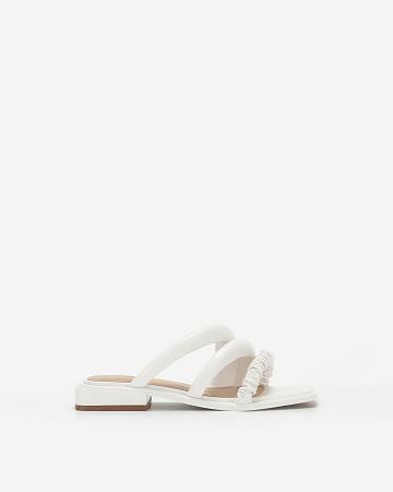 Chaussures JW PEI Jada Plates Mule Women Blanche | FR1048AP