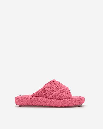 Chaussures JW PEI Lilah Woven Plateforme Sandal Women Rose | FR1033CE