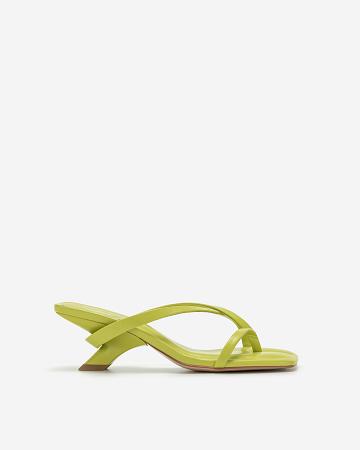 Chaussures JW PEI Maeve Lanières Mule Classiche Women Vert Olive | FR1026GL