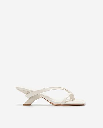 Chaussures JW PEI Maeve Lanières Mule Women Blanche | FR1022AP