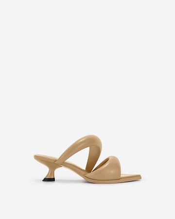 Chaussures JW PEI Sara Mule Women Marron | FR1012QZ