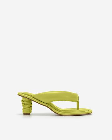 Chaussures JW PEI Talia Puffed Sandal Women Vert Olive | FR1009BC