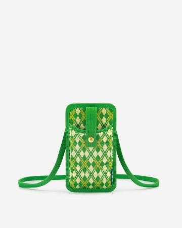 Sac Mobile JW PEI Aylin Tricoté Women Vert Jaune | FR1365HK