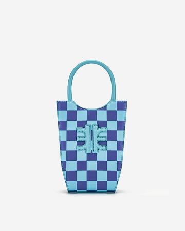 Sac Mobile JW PEI FEI Checkerboard Women Bleu Bleu Marine | FR1358OR