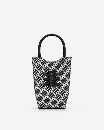 Sac Mobile JW PEI FEI Women Noir Blanche | FR1331IS