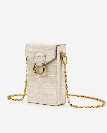 Sac Mobile JW PEI Lola Chain Women Blanche | FR1321BC