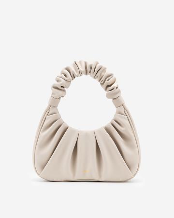 Sac À Main JW PEI Gabbi Ruched Hobo Mini Women Blanche | FR1403WY