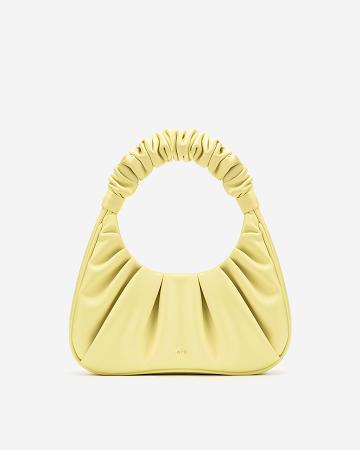 Sac À Main JW PEI Gabbi Ruched Hobo Mini Women Jaune | FR1409IS