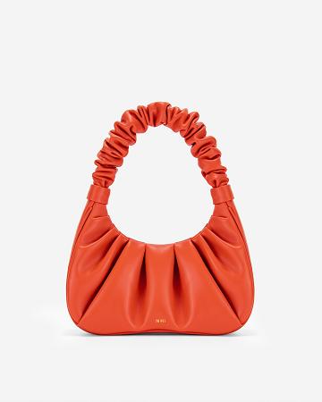 Sac À Main JW PEI Gabbi Ruched Hobo Women Rouge | FR1420LH