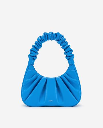 Sac À Main JW PEI Gabbi Ruched Hobo Women Bleu | FR1421ZG