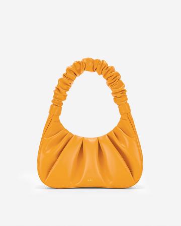 Sac À Main JW PEI Gabbi Ruched Hobo Women Orange | FR1423CE