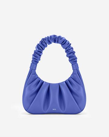 Sac À Main JW PEI Gabbi Ruched Hobo Women Bleu Marine | FR1424VD