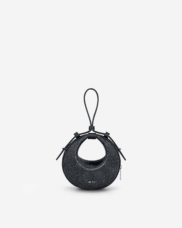 Sac À Main JW PEI Rantan Super Mini Glossy Finish Women Noir | FR1394LH