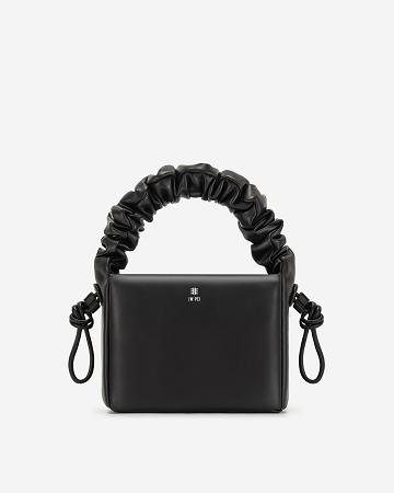 Sac À Main JW PEI Rylee Plissé Drawstring Top Handle Women Noir | FR1377WY