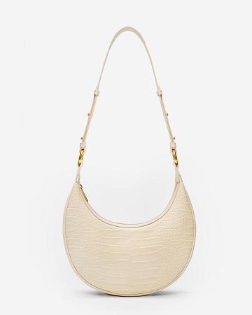 Sacs Crossbody JW PEI Carly Saddle Women Beige | FR1518DN