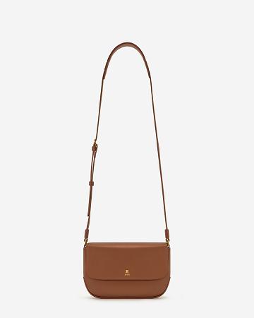 Sacs Crossbody JW PEI Debby Flap Women Marron | FR1514OR