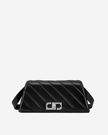 Sacs Crossbody JW PEI Elsa Front Flap Women Noir | FR1509RW