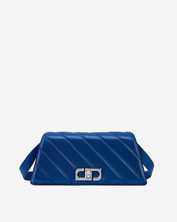 Sacs Crossbody JW PEI Elsa Front Flap Women Bleu | FR1510TV