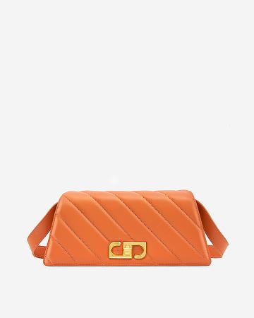 Sacs Crossbody JW PEI Elsa Front Flap Women Orange | FR1511YU