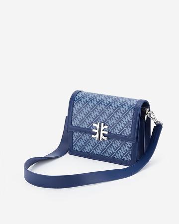 Sacs Crossbody JW PEI FEI Mini Flap Women Bleu Marine | FR1500XF