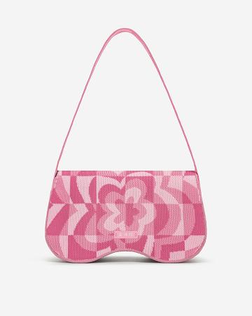 Sacs À Bandoulière JW PEI Becci Tricoté Women Rose | FR1294VD