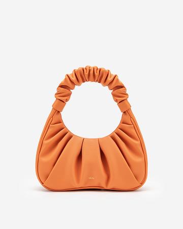 Sacs À Bandoulière JW PEI Gabbi Ruched Hobo Mini Women Orange | FR1227IS