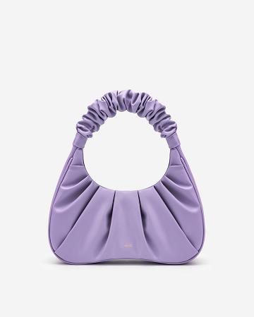 Sacs À Bandoulière JW PEI Gabbi Ruched Hobo Mini Women Violette | FR1229PQ