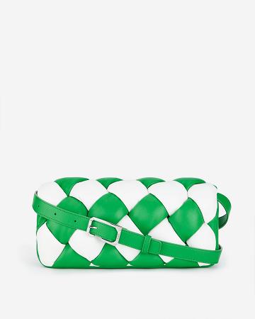 Sacs À Bandoulière JW PEI Maze Women Vert Blanche | FR1201IS